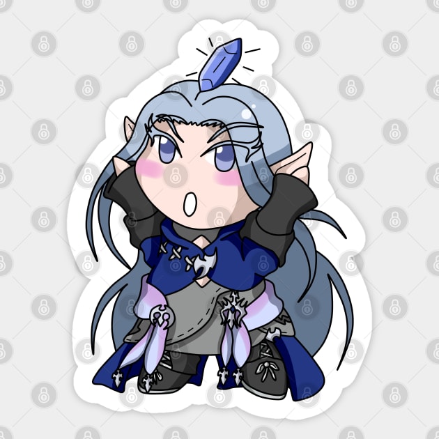 Bitty Iceheart Sticker by amarysdesigns